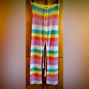 Crochet Pants / Size 4 / Drawstring